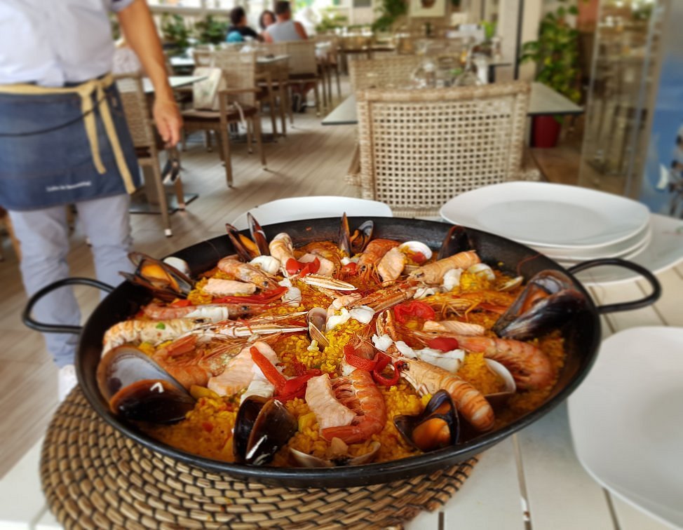 Meeresfrüchte-Paella im Restaurante El Mundo in Magaluf